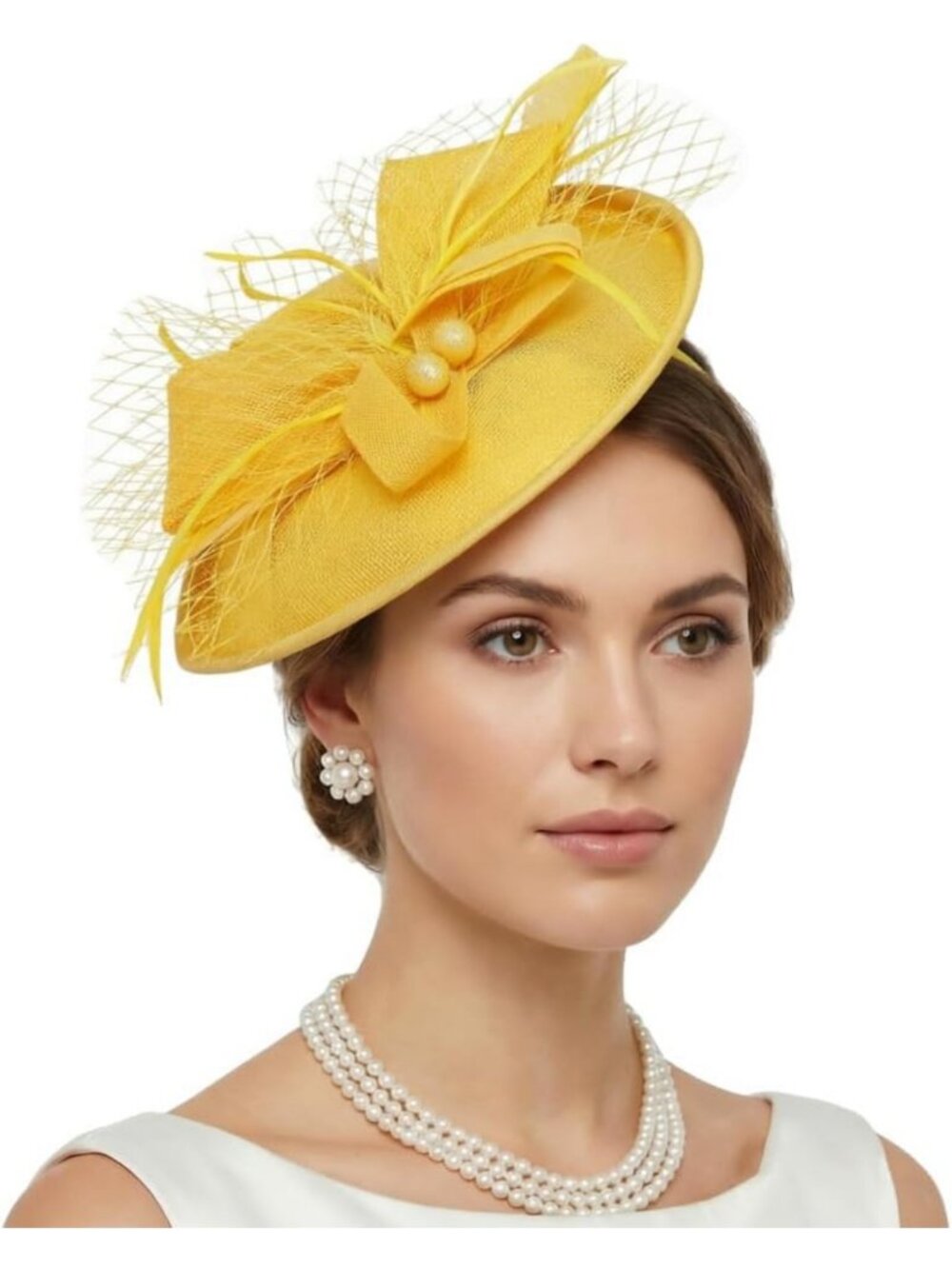 Vintage Tea Party Fascinator Hat | Women's Derby Pillbox Headwear for Events